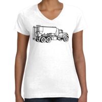 Women's Fine Jersey V-Neck Tee Thumbnail