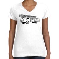 Women's Fine Jersey V-Neck Tee Thumbnail