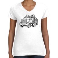 Women's Fine Jersey V-Neck Tee Thumbnail