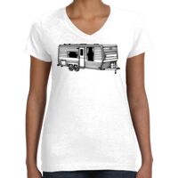 Women's Fine Jersey V-Neck Tee Thumbnail