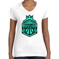 Women's Fine Jersey V-Neck Tee Thumbnail