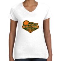 Women's Fine Jersey V-Neck Tee Thumbnail