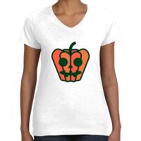 Women's Fine Jersey V-Neck Tee Thumbnail