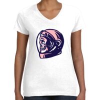 Women's Fine Jersey V-Neck Tee Thumbnail