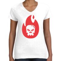 Women's Fine Jersey V-Neck Tee Thumbnail
