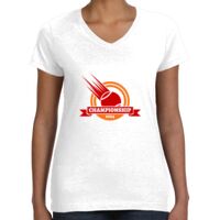 Women's Fine Jersey V-Neck Tee Thumbnail