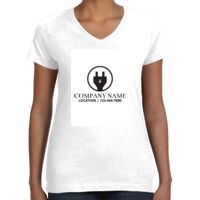 Women's Fine Jersey V-Neck Tee Thumbnail