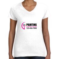 Women's Fine Jersey V-Neck Tee Thumbnail
