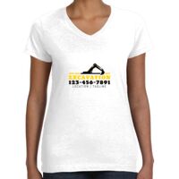Women's Fine Jersey V-Neck Tee Thumbnail
