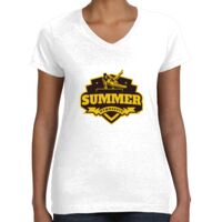 Women's Fine Jersey V-Neck Tee Thumbnail
