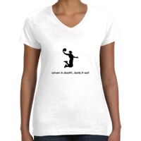 Women's Fine Jersey V-Neck Tee Thumbnail