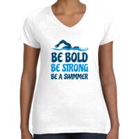 Women's Fine Jersey V-Neck Tee Thumbnail